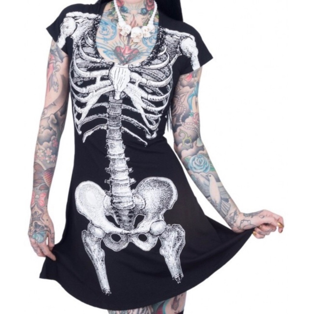 Skeleton spooky dress